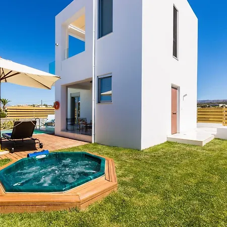 Sensational Rethymno Akaza 2 Bedrooms Front Private Outdoor Swimming Pool And Hot Tub